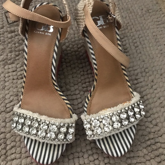 Gianni Bini Shoes - Beautiful wedges with crystal stones